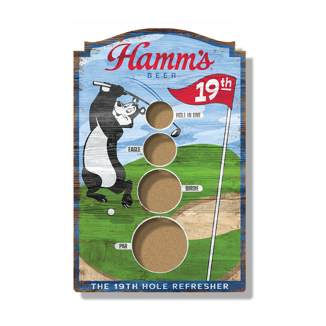Hamm’s Wall Mounted “19th Hole” Bean Bag Toss Game Wholesale