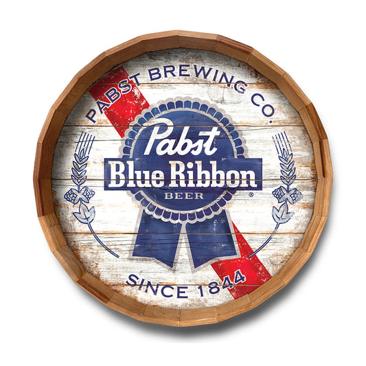 24in PBR Vintage Barrel Top Wall Sign
