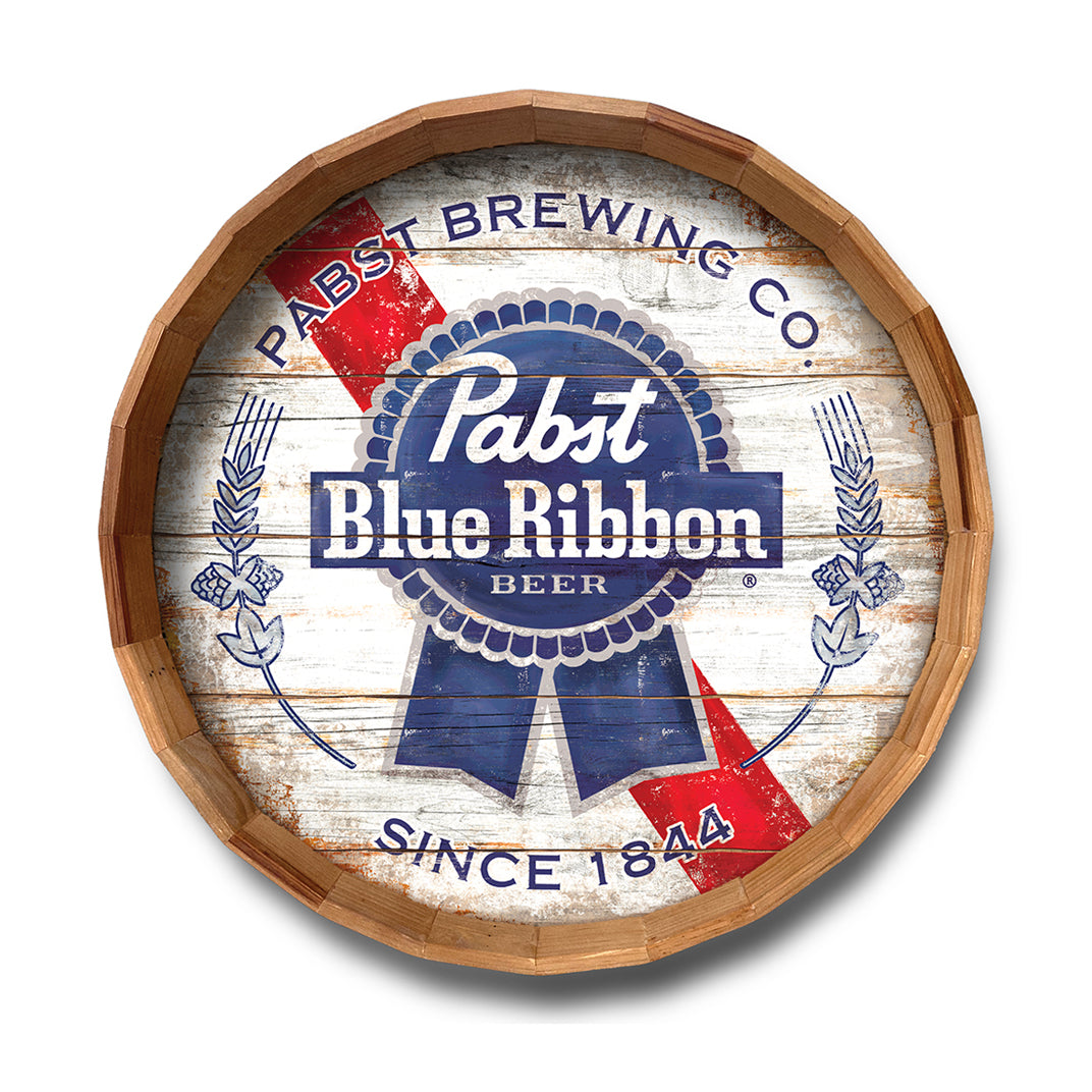 24in PBR Vintage Barrel Top Wall Sign Wholesale
