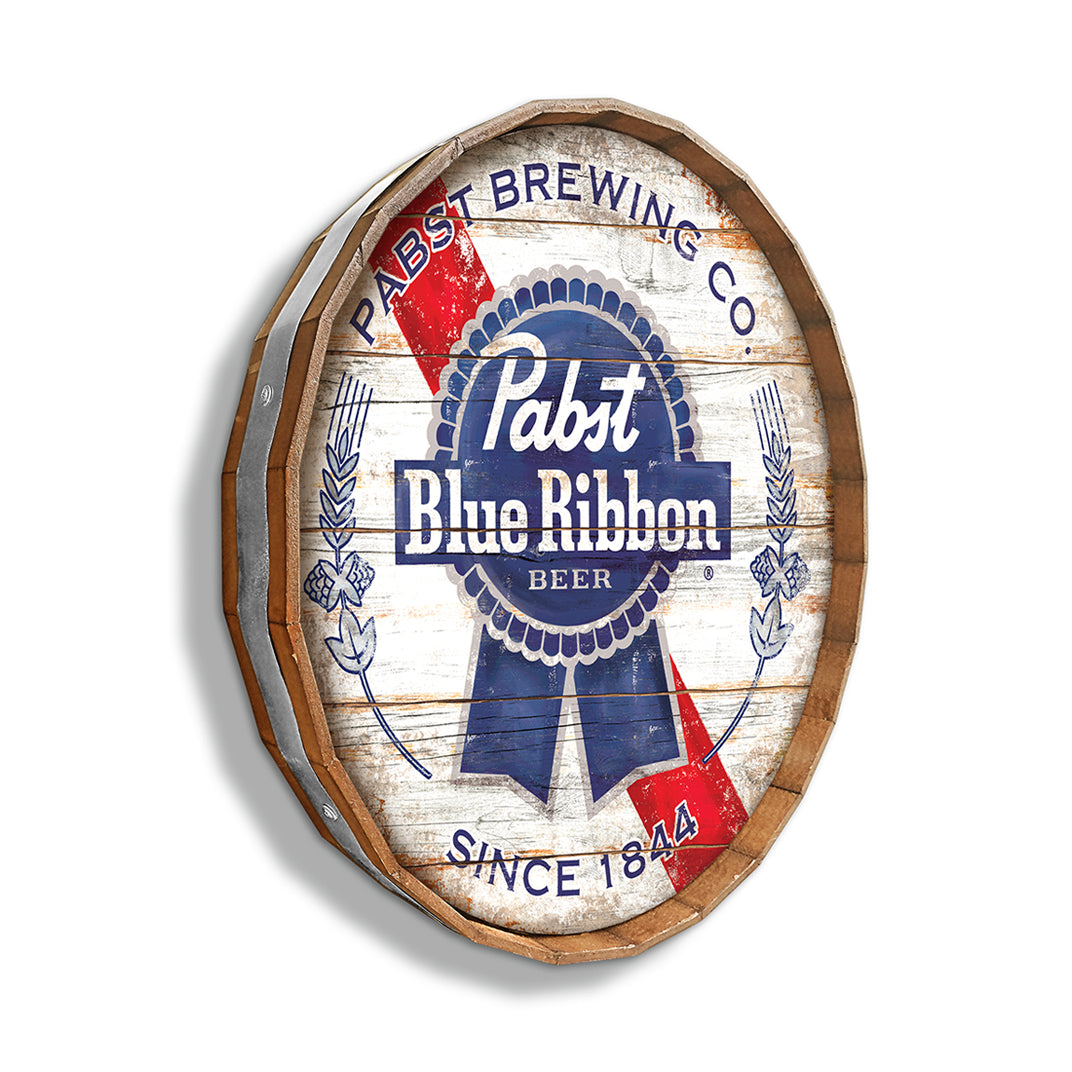 24in PBR Vintage Barrel Top Wall Sign Wholesale