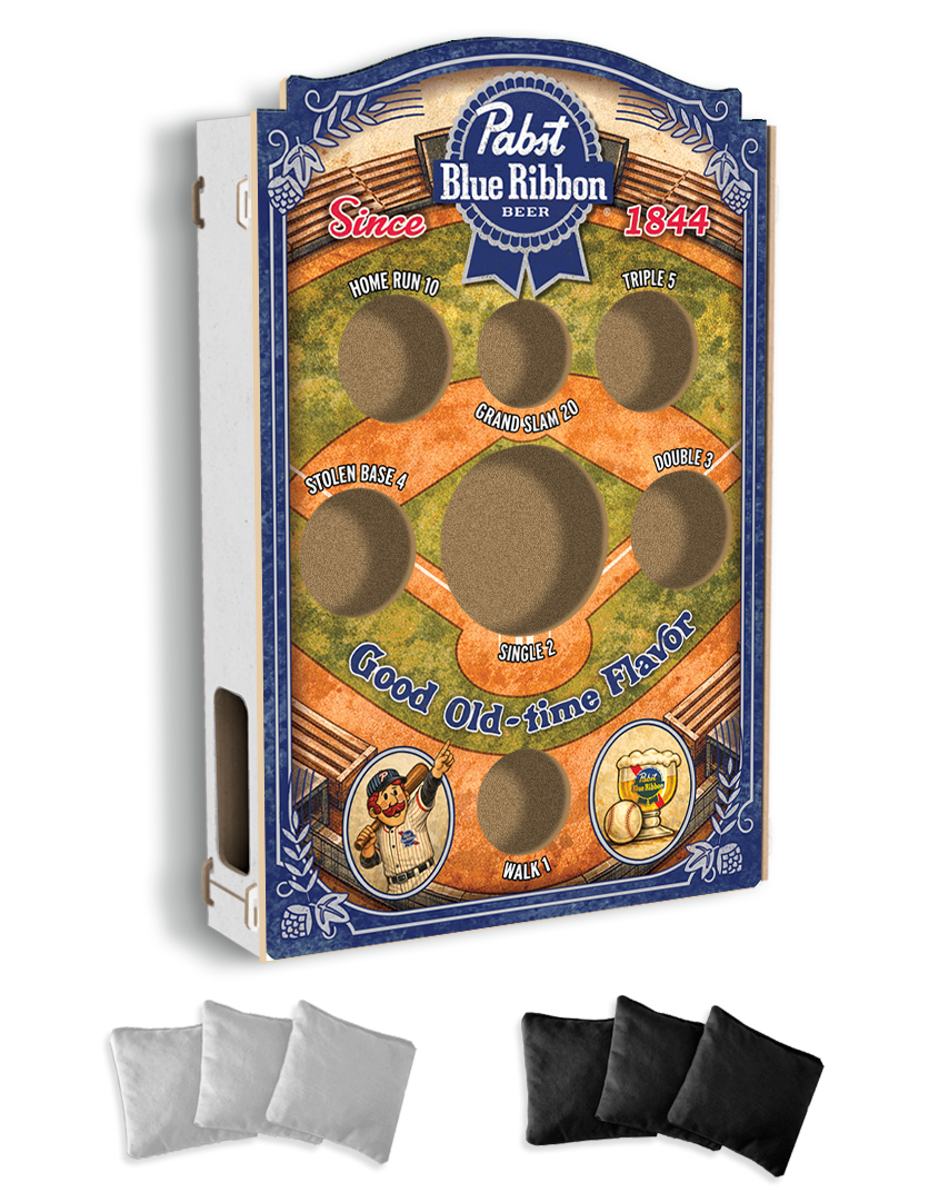 Pabst Blue Ribbon Baseball Bean Bag Toss Game