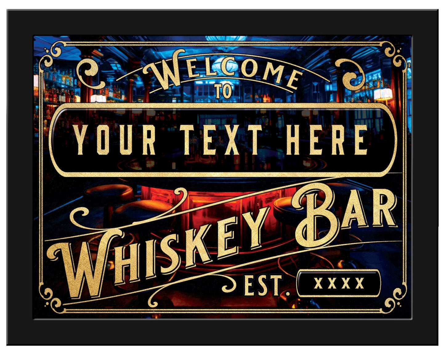 Whiskey 24x32 Framed Canvas