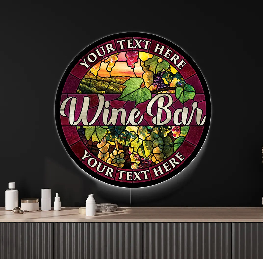 Wine Bar Custom LED Sign 23 in