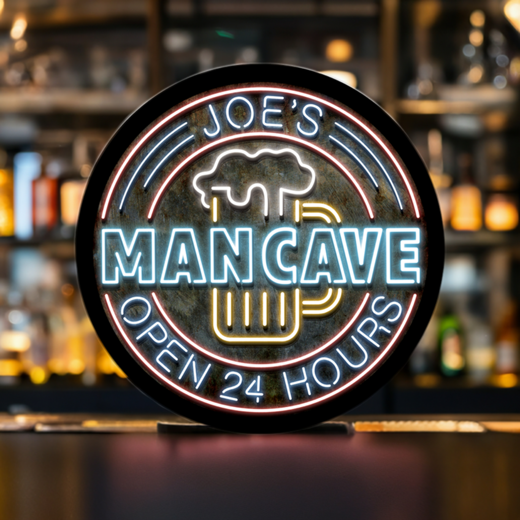 Led Sign Man Man Cave Custom LED Sign 23