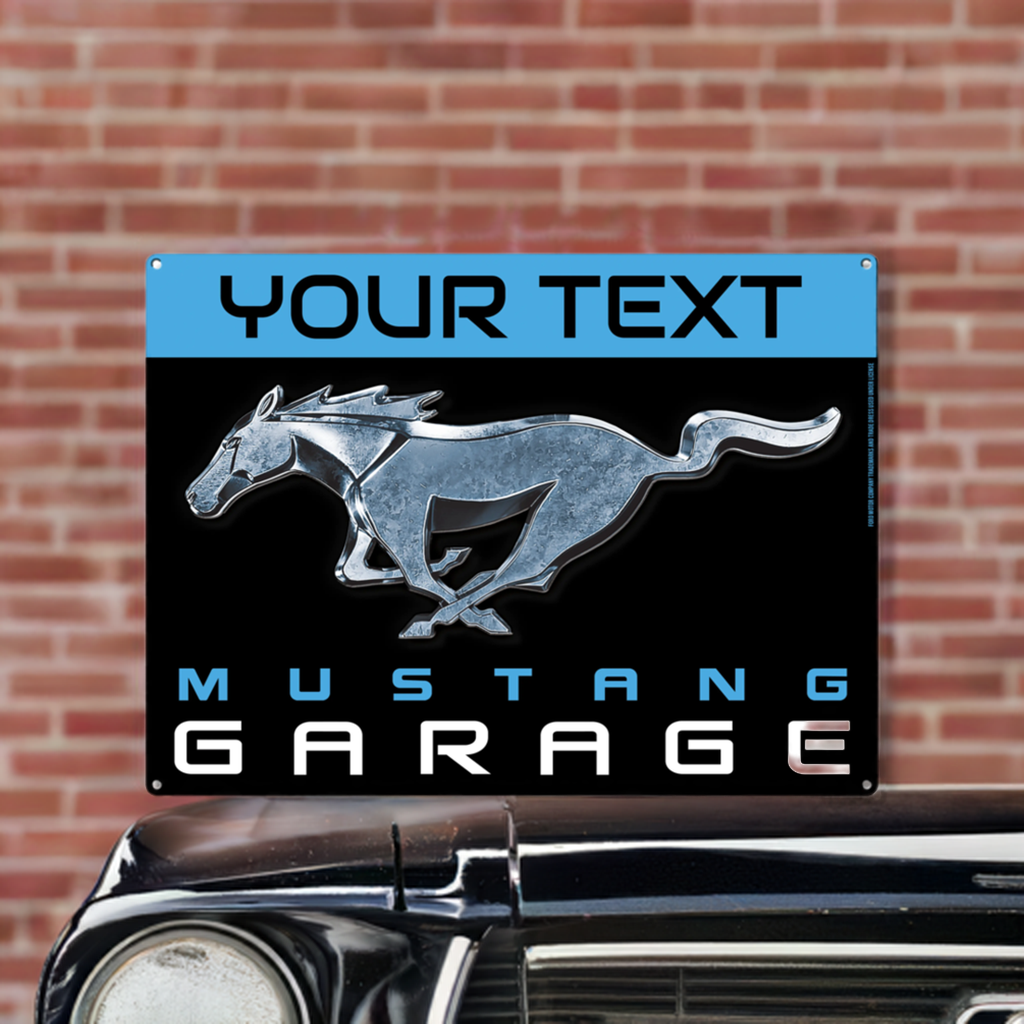 Mustang Garage Custom Metal Sign