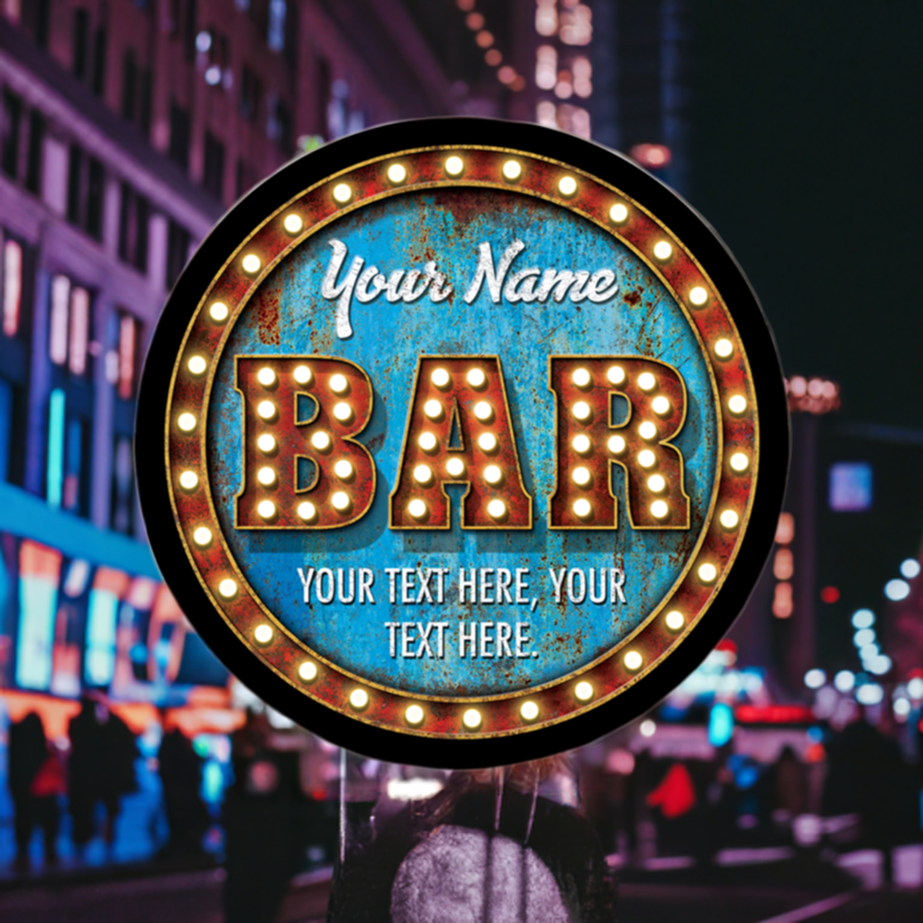 Led Signage Bar Bar Custom LED Sign 23 in – TheFoundry.Store