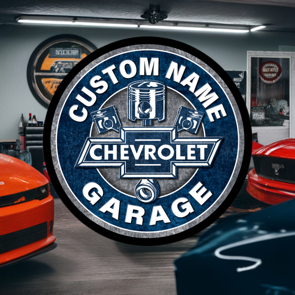 Chevrolet Garage Custom LED Sign 23 in