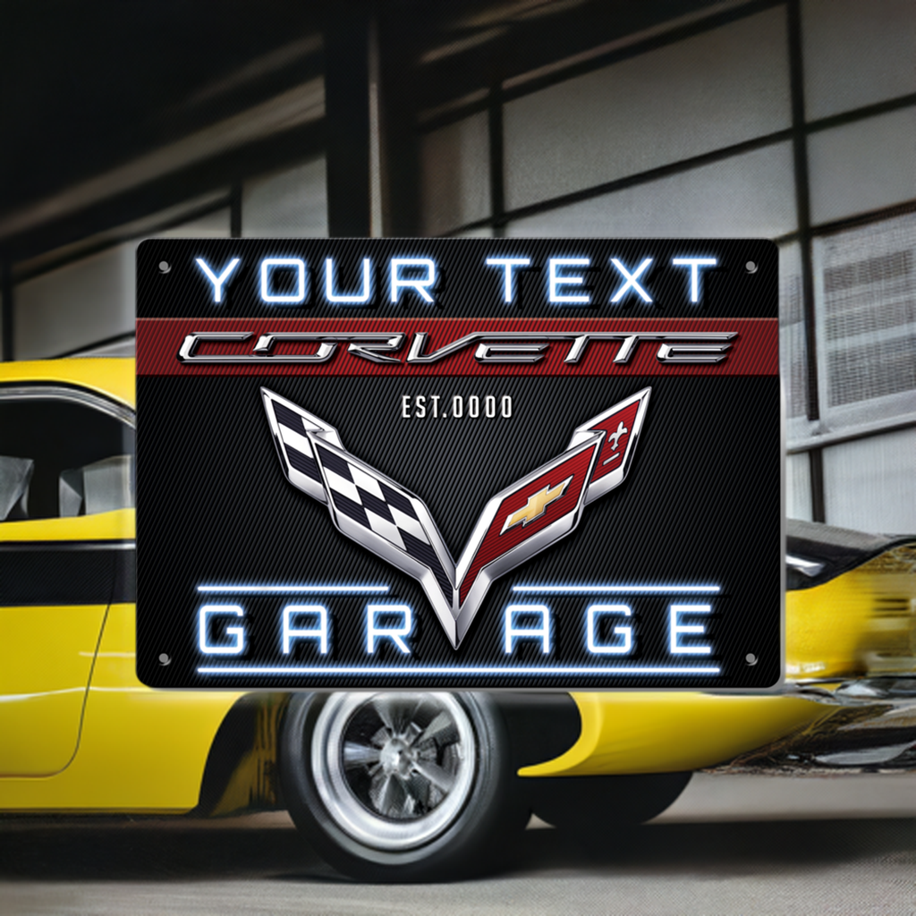 Corvette Garage Accent Light (Plate Only)