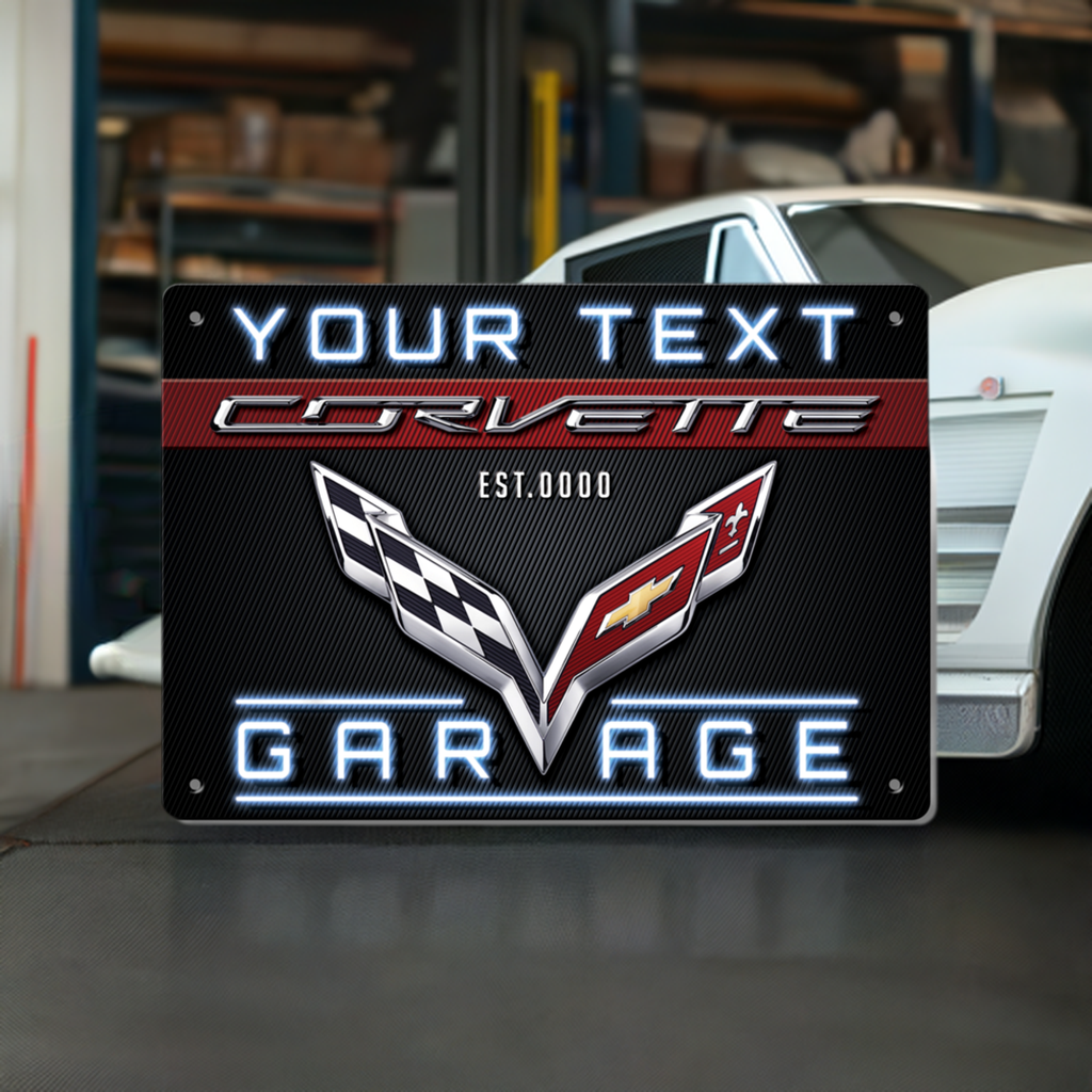 Corvette Garage Accent Light (Plate Only)