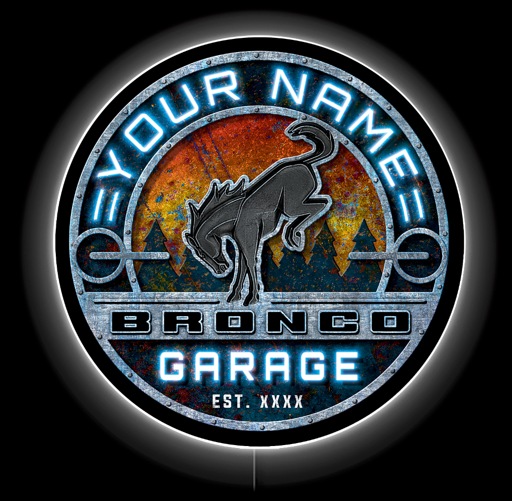 Bronco Custom LED Sign 36 in