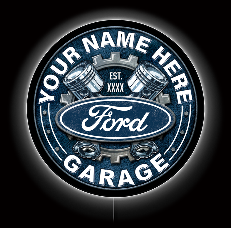 Ford Garage Custom LED Sign 38 in