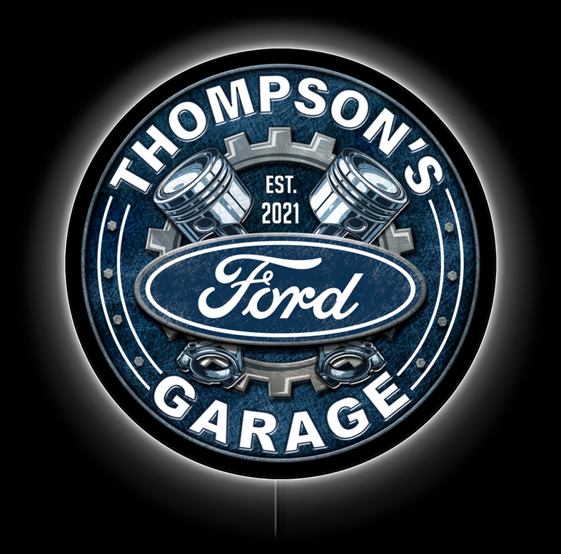 Ford Garage Custom LED Sign 23 in